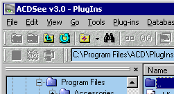 Rebar z programu ACDSee (Windows 98)